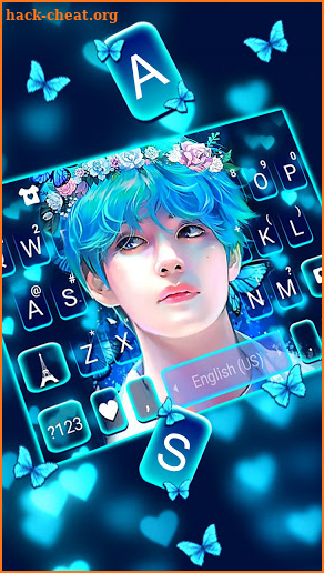 KPop Pretty Boy Keyboard Background screenshot