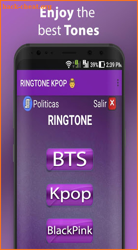 Kpop Ringtone Free 2018 BTS screenshot