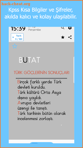 Kpss Kısa Bilgiler ve Şifreler (Kilit Ekranında) screenshot