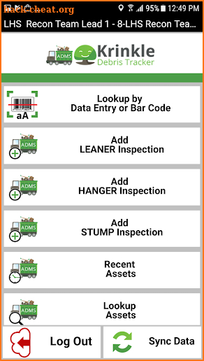 Krinkle Debris Tracker screenshot