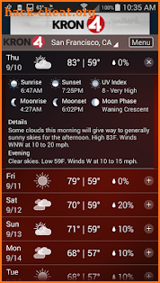 KRON4 Wx - San Francisco screenshot