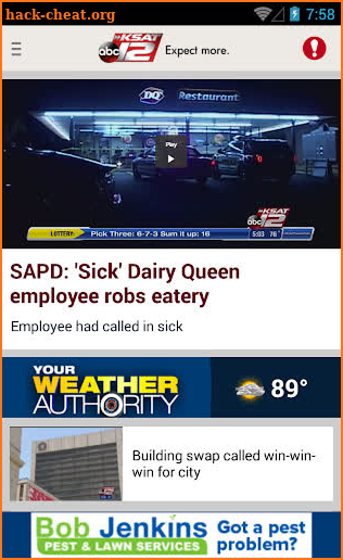 KSAT.com screenshot