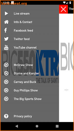 KTRS 550 screenshot