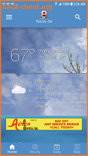 KTUL Weather screenshot