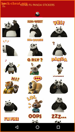 Kung Fu Panda Stickers screenshot