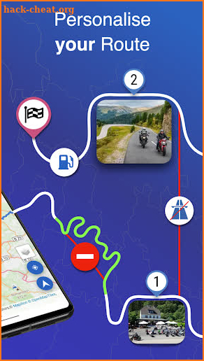 Kurviger Motorcycle Navigation screenshot