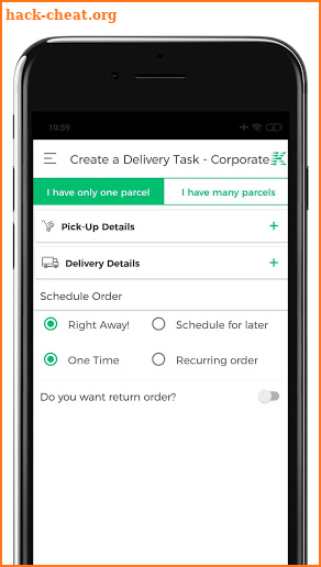 Kwik Delivery screenshot