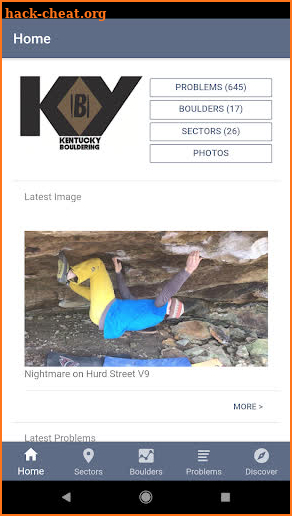 KY Bouldering screenshot