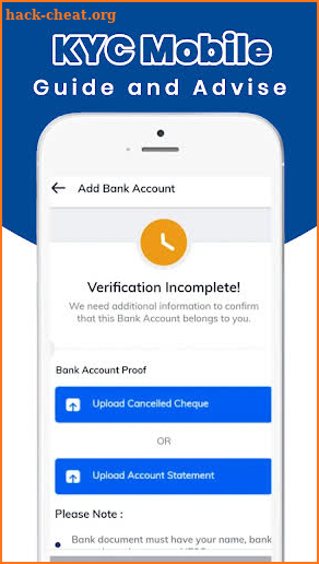 KYC Mobile - Guide and advise app screenshot