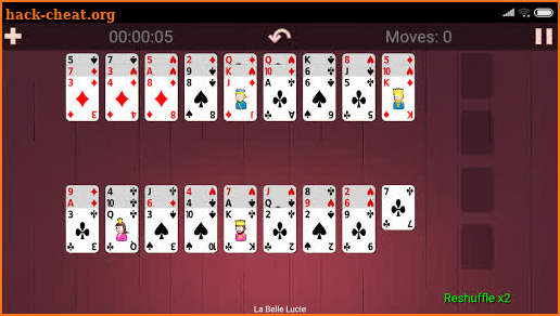 La Belle Lucie Solitaire screenshot