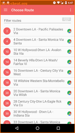 LA Metro Transit Live screenshot