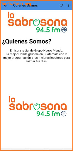 La Sabrosona 94.5 FM screenshot