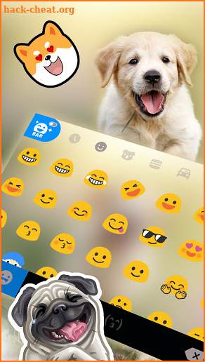 Labrador Puppy Keyboard Background screenshot