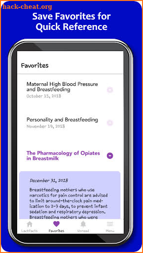 LactFacts:Latest Facts From Breastfeeding Research screenshot