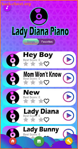 Lady Diana Piano Tiles Game screenshot