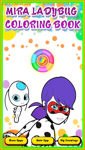 Ladybug Cat Coloring Book screenshot