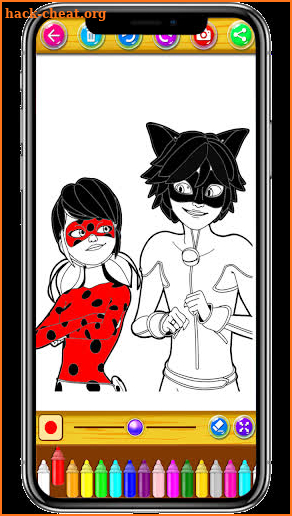 Ladybug coloring book screenshot