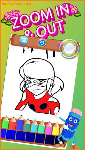 ladybug coloring book for miraculous cat noir screenshot