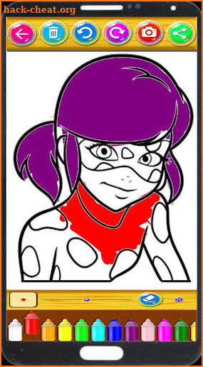 ladybug coloring cartoon pages screenshot