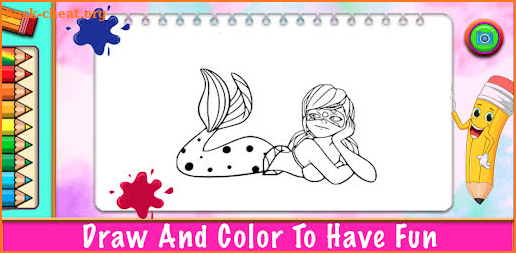 LadyBug Coloring princess Game screenshot