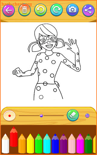 LadyBug coloring the cats screenshot