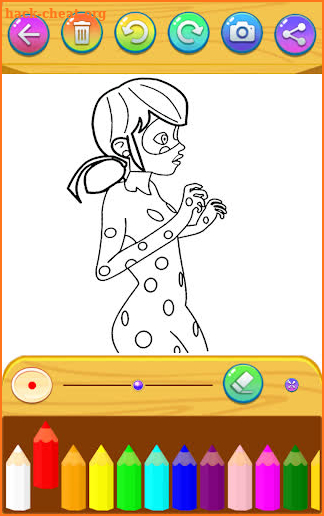 LadyBug coloring the cats screenshot