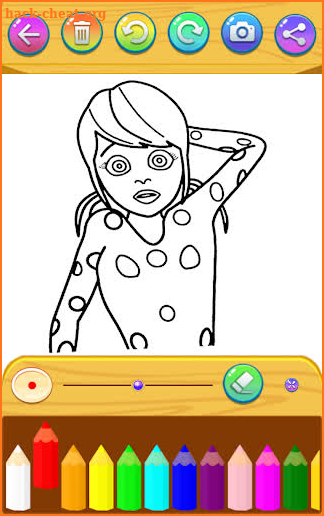 LadyBug coloring the cats screenshot