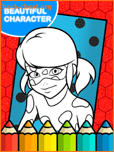 Ladybug Superhero Coloring Game screenshot