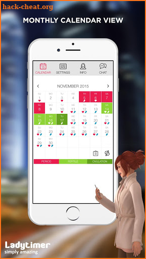 Ladytimer Ovulation & Period Calendar screenshot