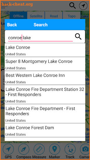 Lake Conroe Offline GPS Charts screenshot