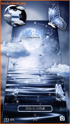 Lake Moon Night Launcher Theme screenshot