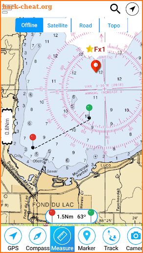 Lake of the Ozarks Offline GPS Nautical Charts screenshot