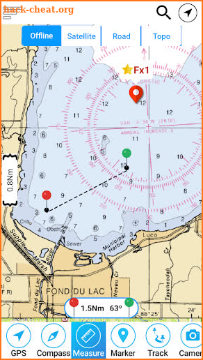 Lake Ouachita - Arkansas Offline Fishing Charts screenshot