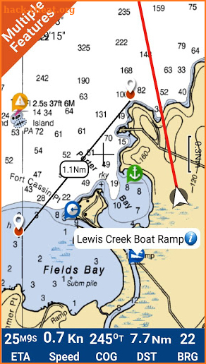 Lake Pend Oreille GPS Fishing Chart screenshot