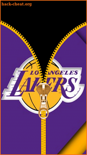 Lakers Zipper Lock Screen screenshot