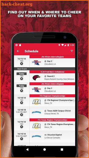 Lamar University GameDay screenshot