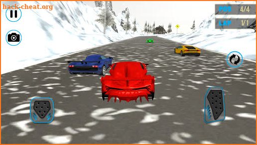 Lamborghini Car Snow Racing screenshot