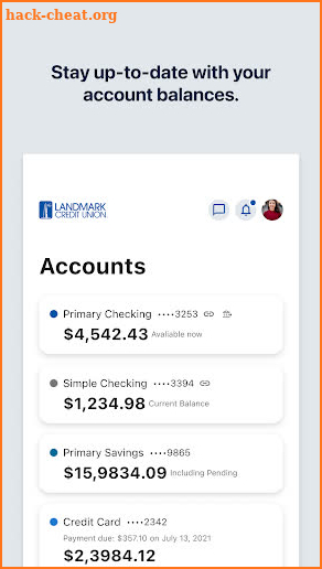 Landmark Credit Union Mobile screenshot