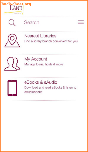 Lane Libraries Mobile App screenshot