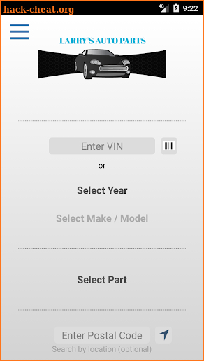 Larry's Auto Parts screenshot