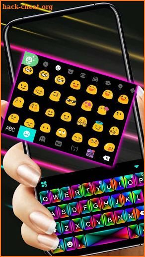 Laser Color Box 3d Keyboard Theme screenshot