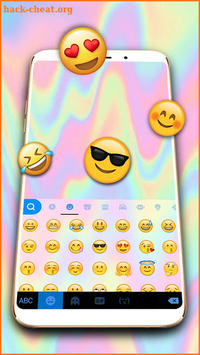 Laser Melt Color Keyboard Theme screenshot