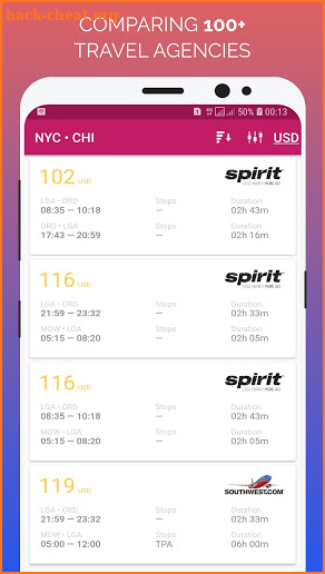 Last Minute Flight Booking screenshot