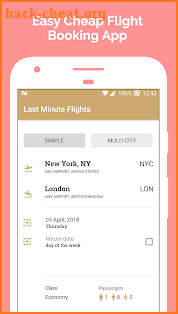 Last Minute Flights screenshot