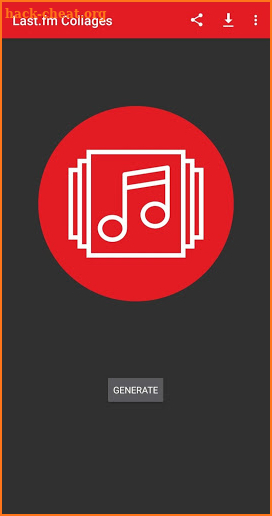 Last.fm Collage Generator screenshot