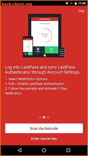 LastPass Authenticator screenshot