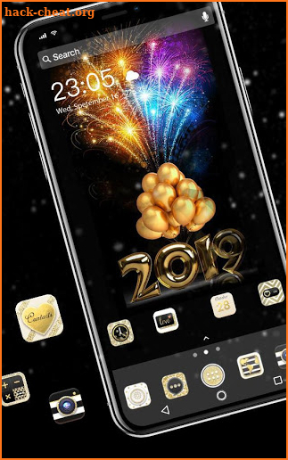 Latest 2019 New Year Theme Beauty Ball Fireworks screenshot