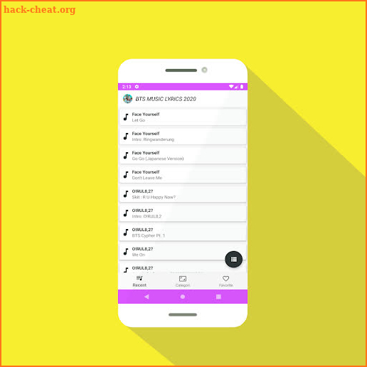Latest BTS Songs and Lyrics screenshot