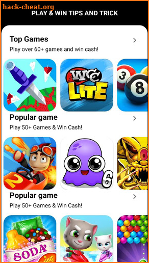 .Latest Game application - Free Coins Tips screenshot