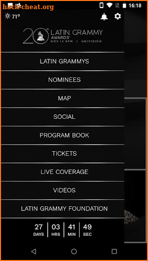 Latin GRAMMYs screenshot